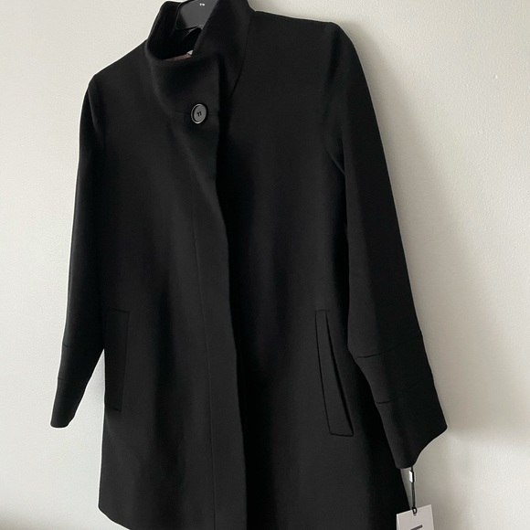 FLEURETTE Stand Collar Wool Car Coat - Picture 8 of 15